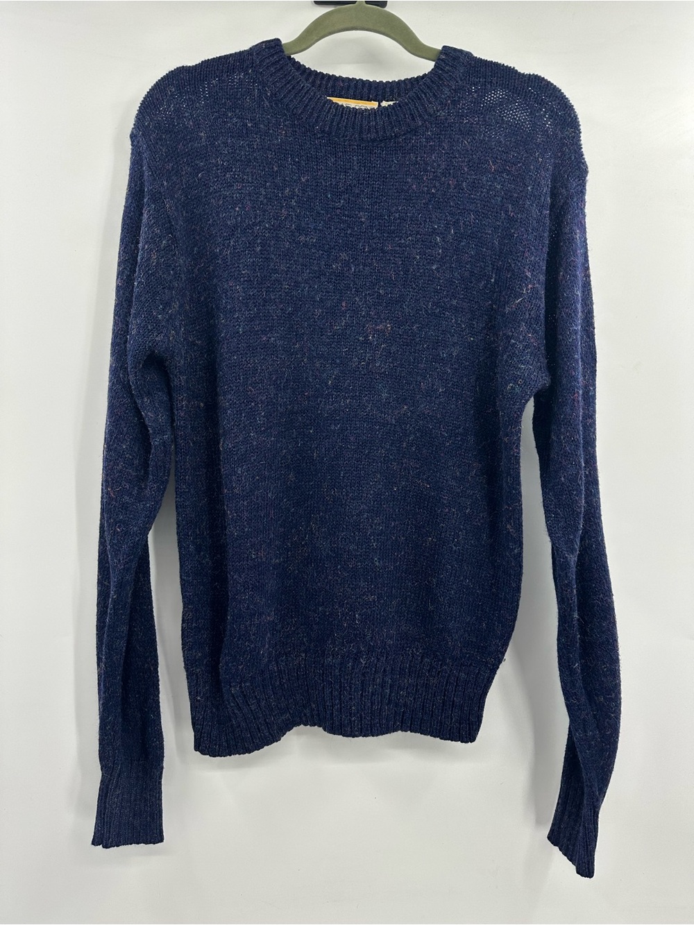 Vintage Adam Sloane Women's Navy Crewneck Sweater